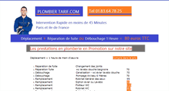 Desktop Screenshot of plombiertarif.com